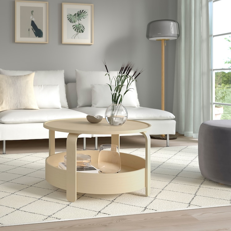 Coffee table, birch veneer - Image 2