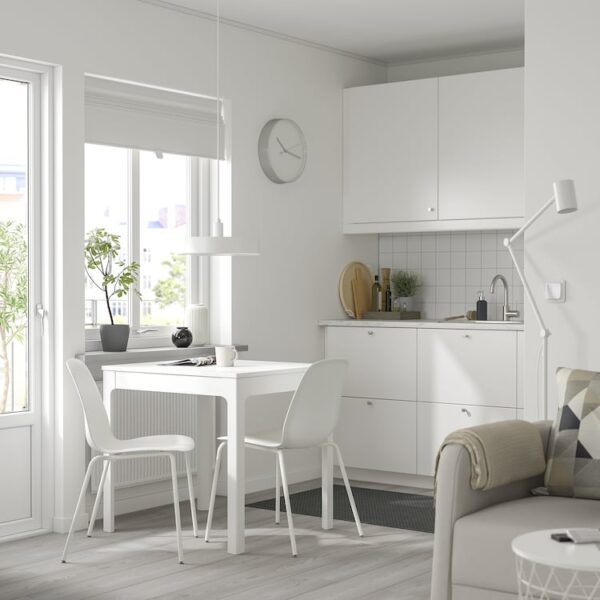 Table and 2 chairs, white - Image 2