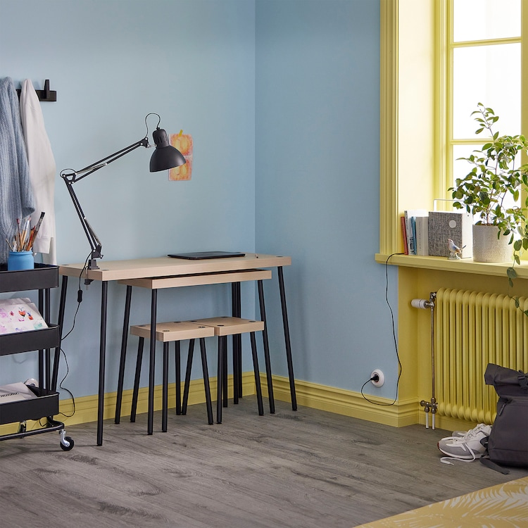 Nesting tables with stools set of 4 - Image 2