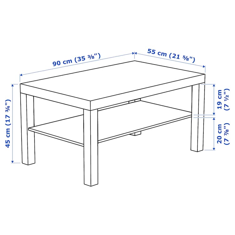 Coffee table, black-brown - Image 3