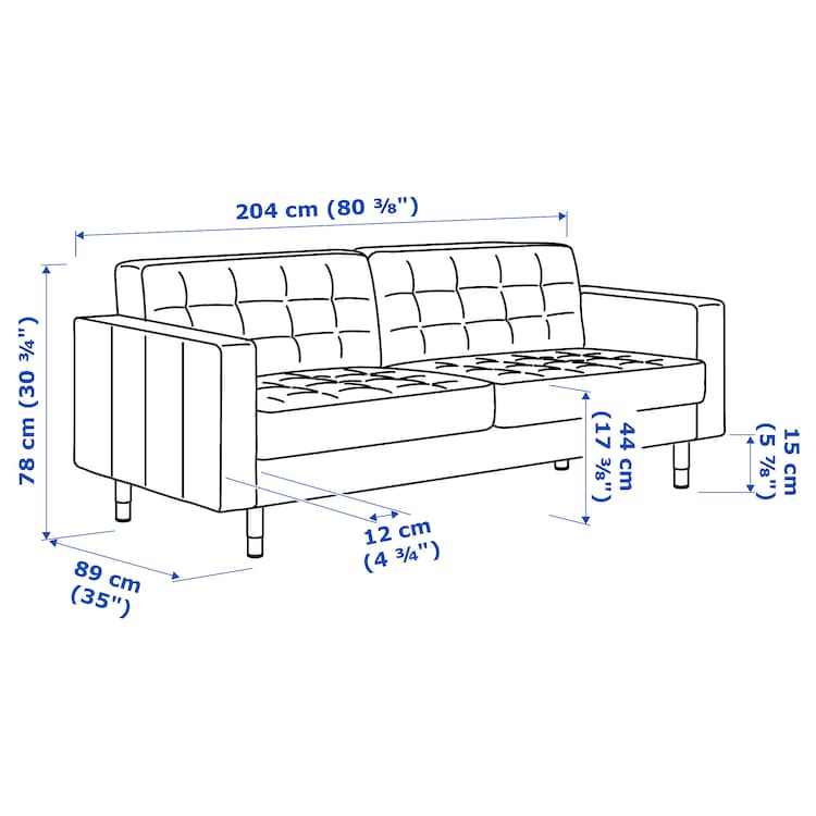 3-seat sofa, Gunnared light green/wood - Image 4