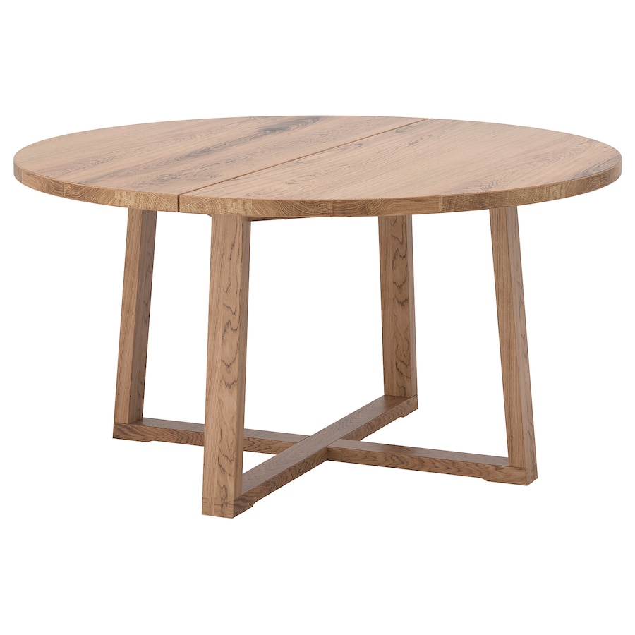 Table, oak veneer brown stained, 145 cm