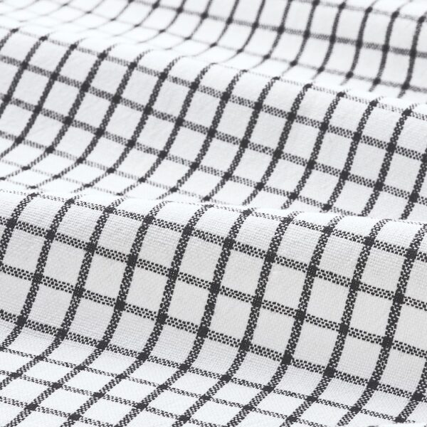 Tea towel, white/dark grey/patterned - Image 3