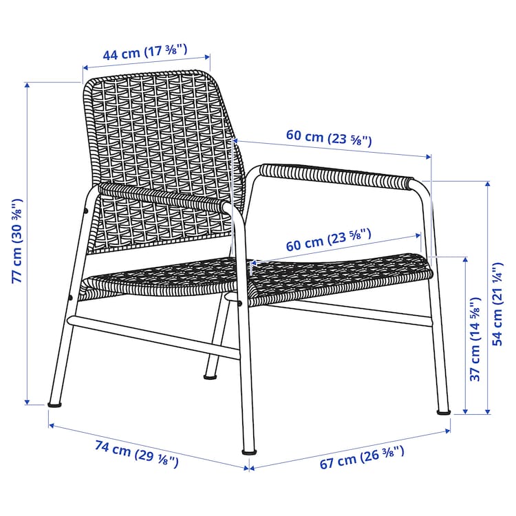 Armchair, rattan - Image 3