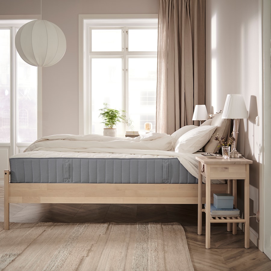 Pocket sprung mattress, extra firm/light blue, 180x200 cm - Image 2
